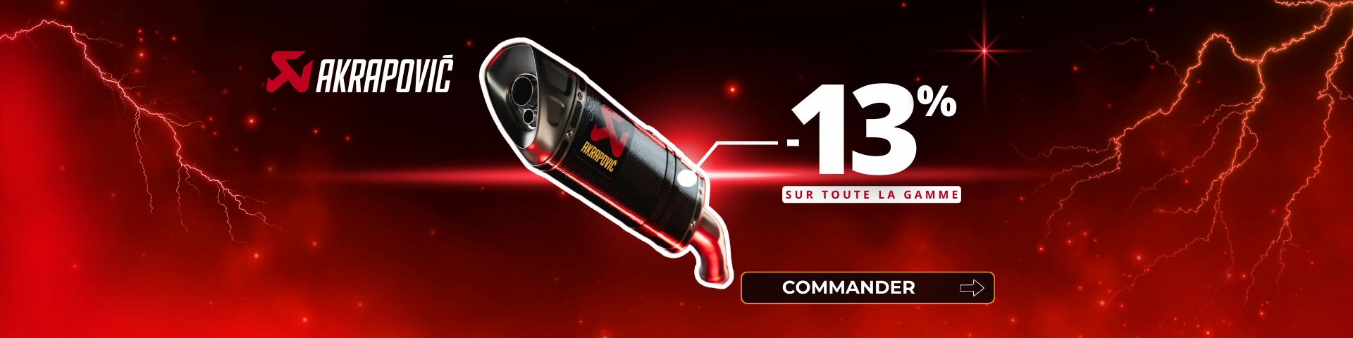 <p>Akrapovic -13%</p>
