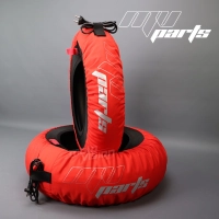 Paire de couverture chauffante rouge auto-régulée à 80 degrés