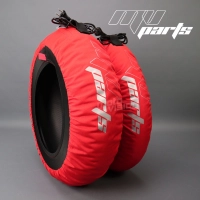 Paire de couverture chauffante rouge auto-régulée à 80 degrés