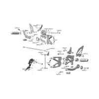 Commande reculée kalyosa pour bmw s1000 r rr 2009-2014