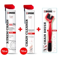 Pack nettoyage chaîne route road chain care ipone