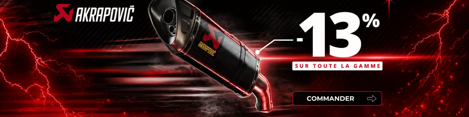 <p>Akrapovic -13%</p>
