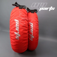 Paire de couverture chauffante rouge auto-régulée à 80 degrés