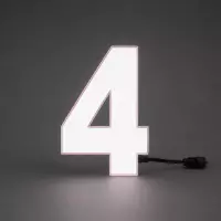 Chiffres lumineux électroluminescents 14 cm 0 à 9