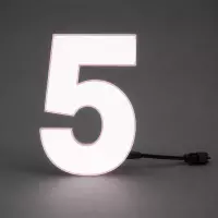 Chiffres lumineux électroluminescents 14 cm 0 à 9
