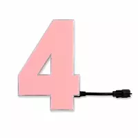 Chiffres lumineux électroluminescents 14 cm 0 à 9