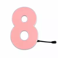 Chiffres lumineux électroluminescents 14 cm 0 à 9