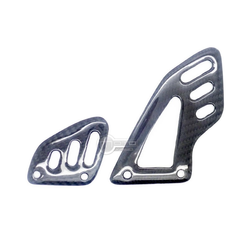 Repose-pieds Carbone Pour Ducati Hypermotard 1100 - Paire, Finition Brillante Moto Vision